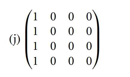 12. Compute the exponentials of the following