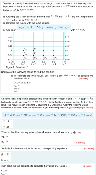 Consider a laterally insulated metal bar of