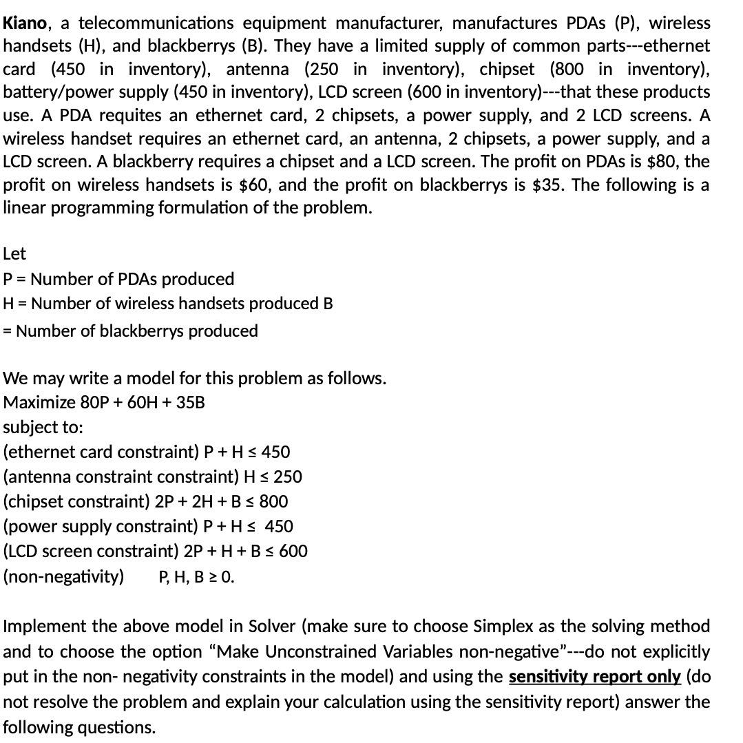 Kiano, a telecommunications equipment