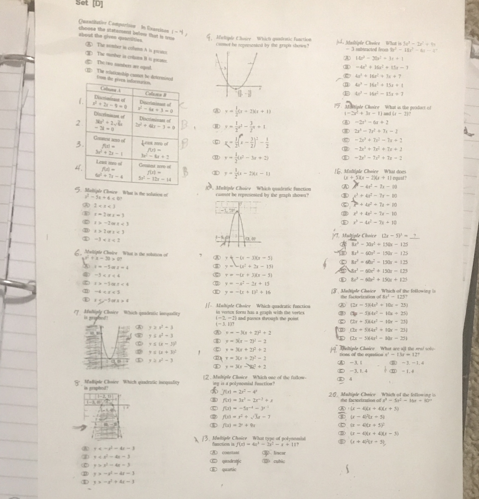 Can someone please help with these problems while