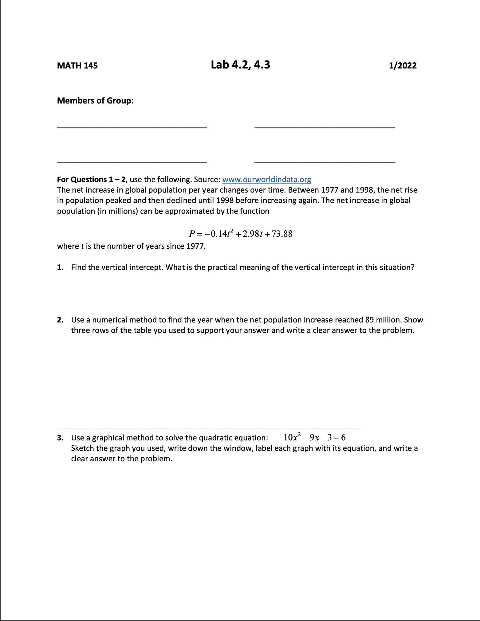 For problems 4-8, multiply and simplify. 4.