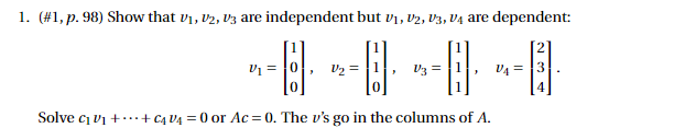 1. (#1, p. 98) Show that V1, 12, 13 are