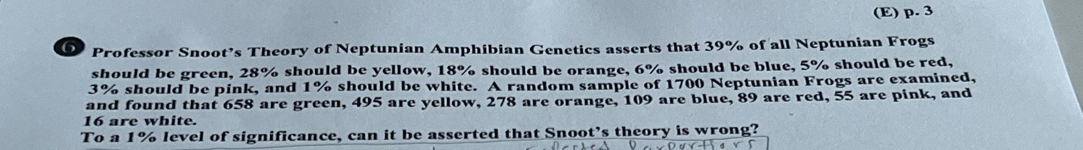 (E) p. 3 6 Professor Snoot's Theory of