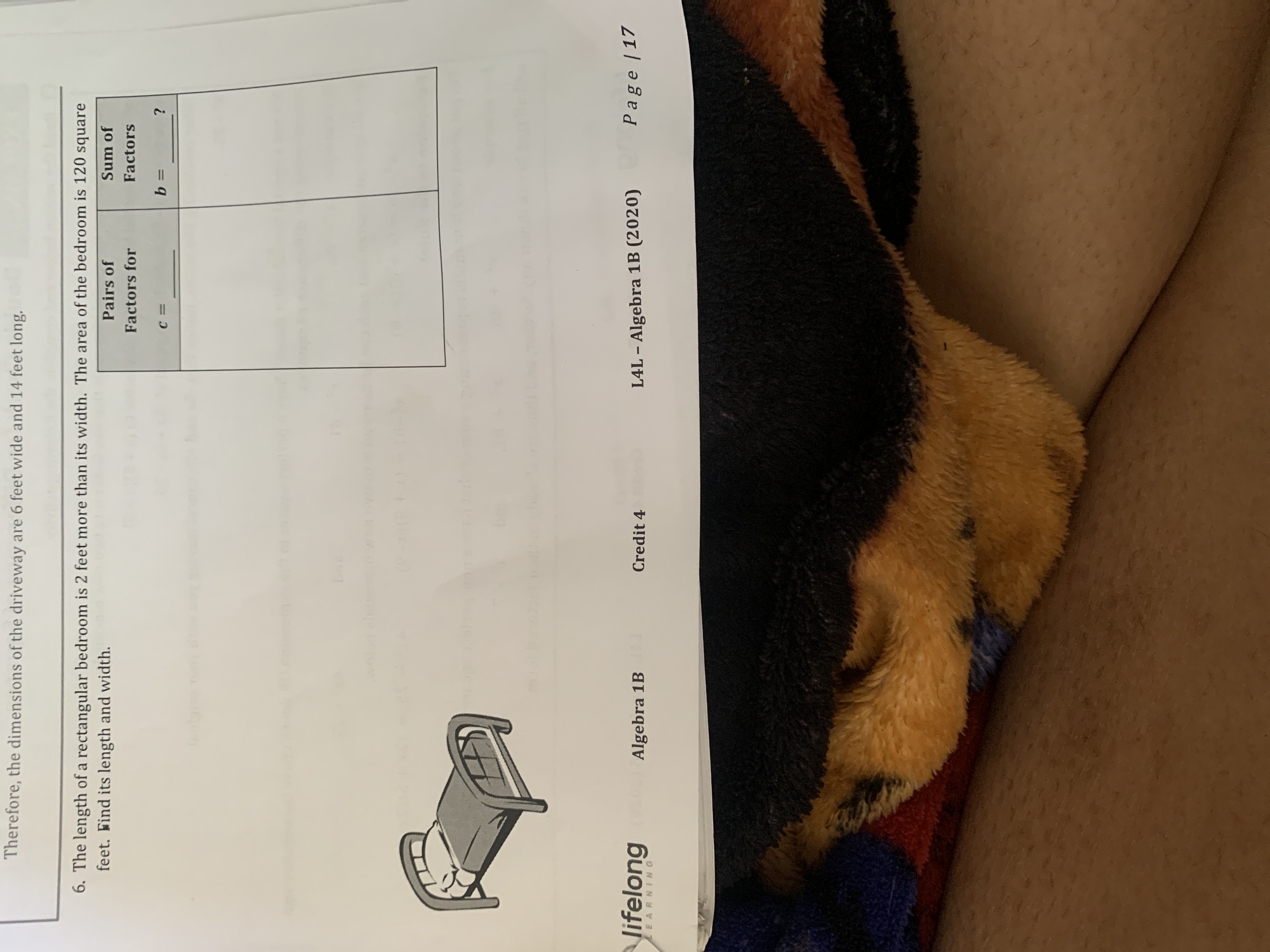 Therefore, the dimensions of the driveway are 6