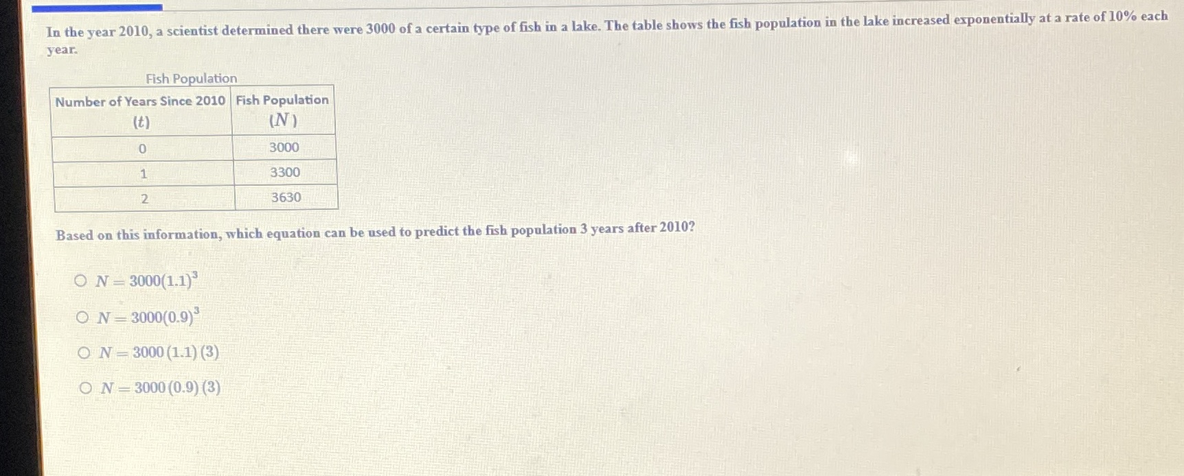 In the year 2010, a scientist determined there