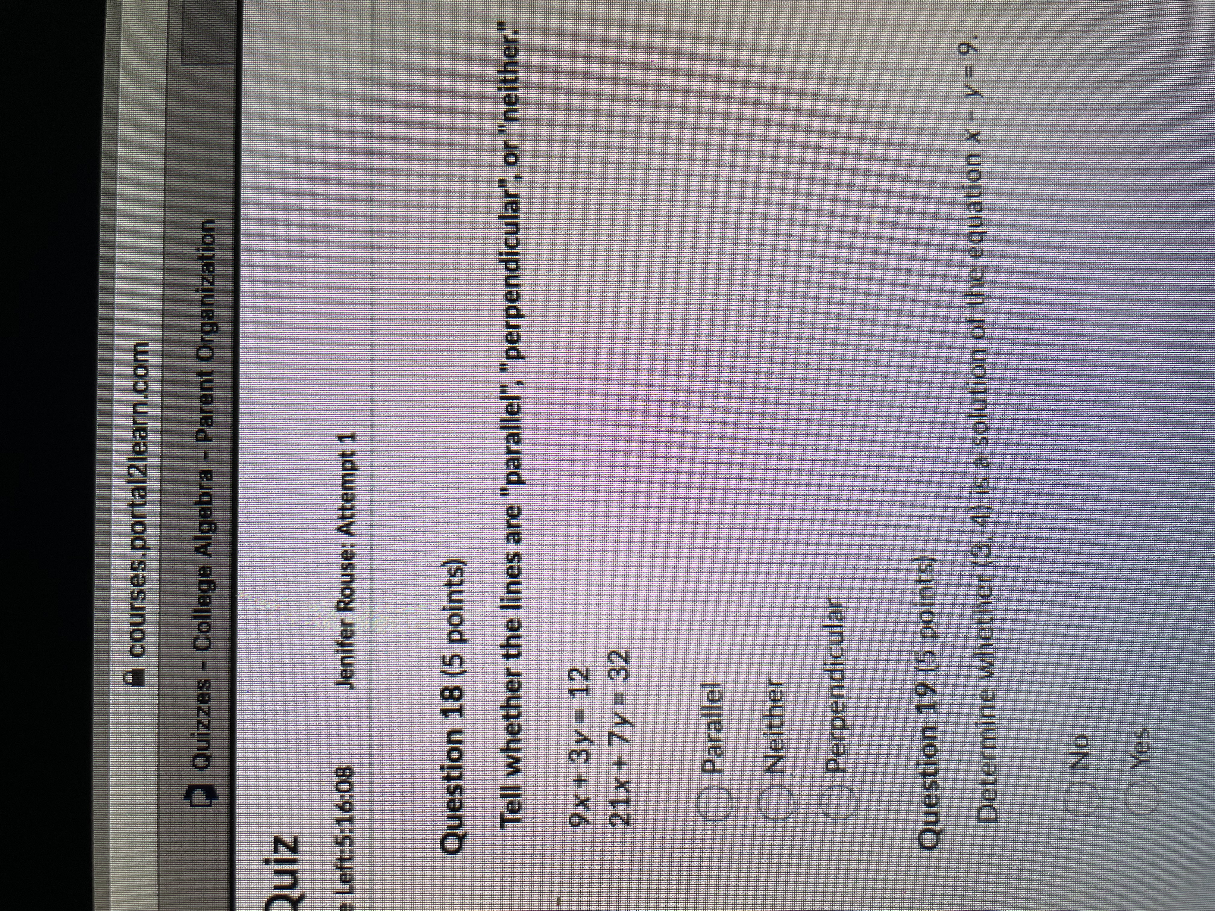 courses.portal2learn.com Quizzes - College