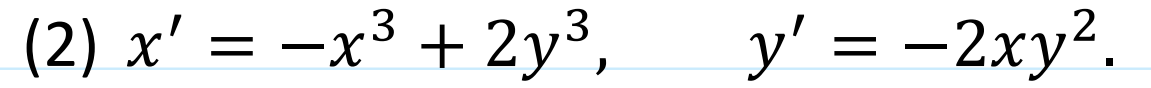 Construct suitable Liapunov functions of the form
