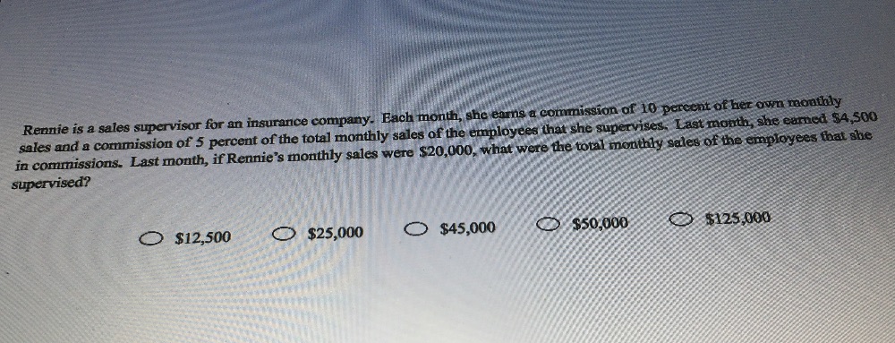 Rennie is a sales supervisor for an insurance