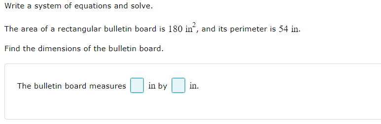 Write a system of equations and solve. ,3 The