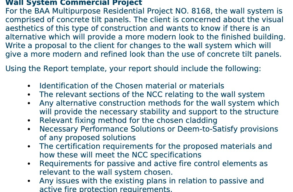 wall system Commercial Project For the BAA