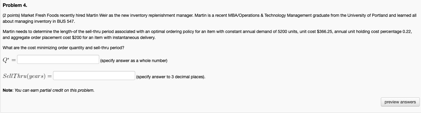 Please help me solve this Inventory Management