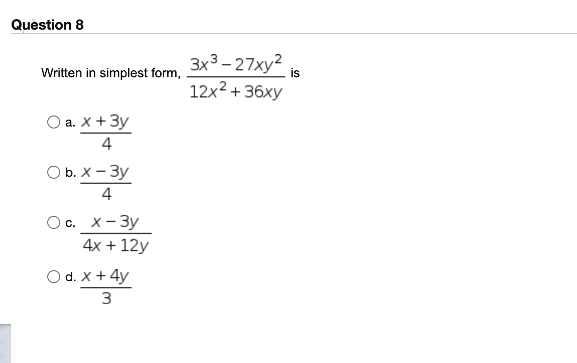 & Moving to another question will save this