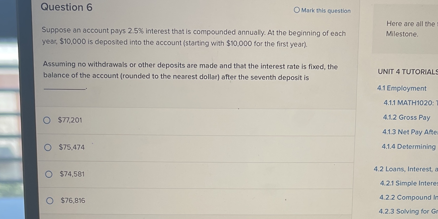 Question 6 O Mark this question Here are all the