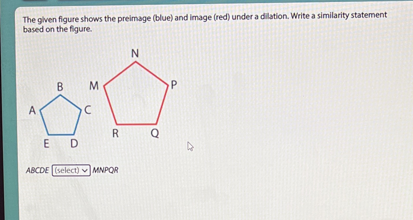 Please help The given figure shows the preimage