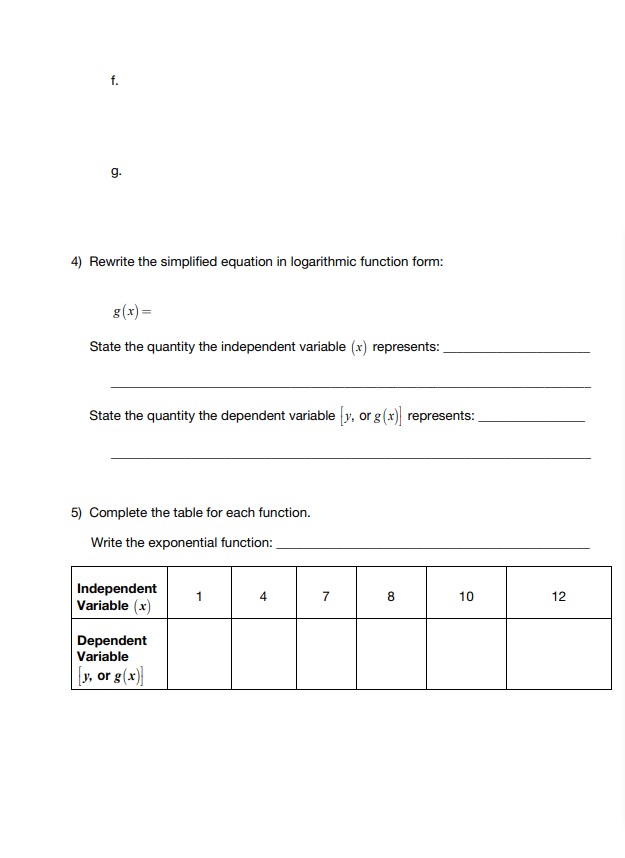 Formulate Real-World Logarithmic Equations For