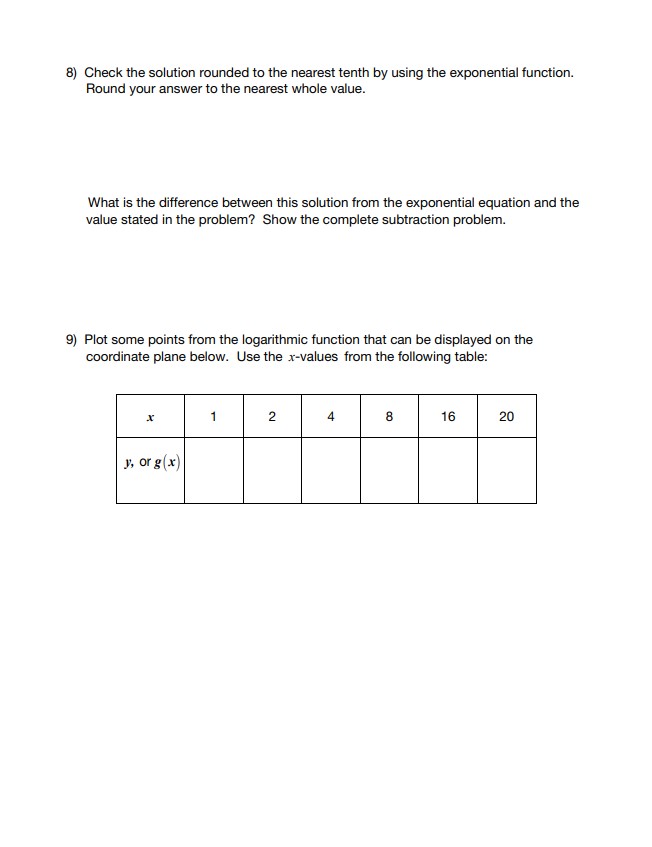 Formulate Real-World Logarithmic Equations For