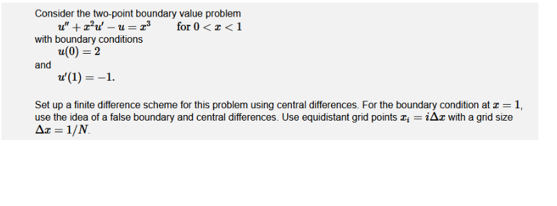 please solve on page Consider the two-point