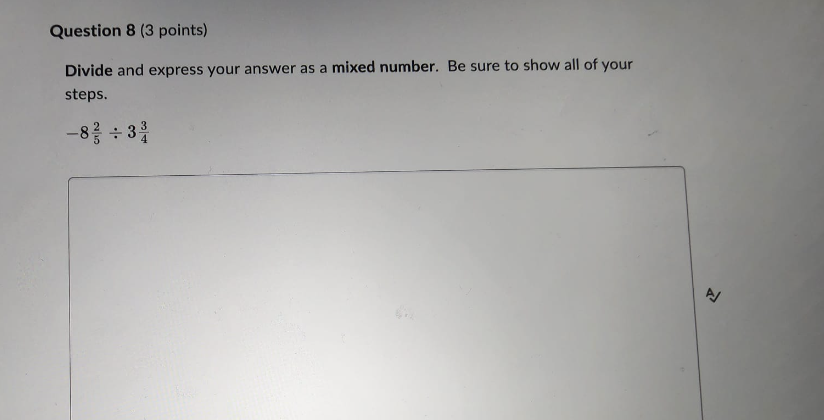Question 19 (5 points) Label the coordinates of