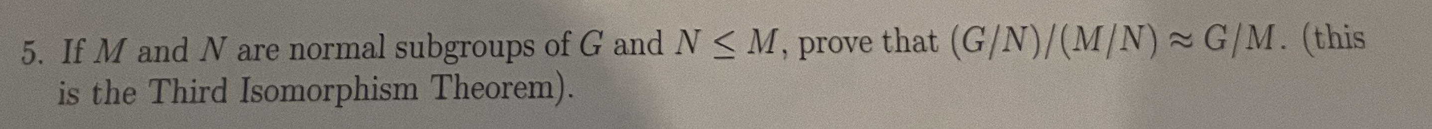 Please use abstract algebra content to solve this