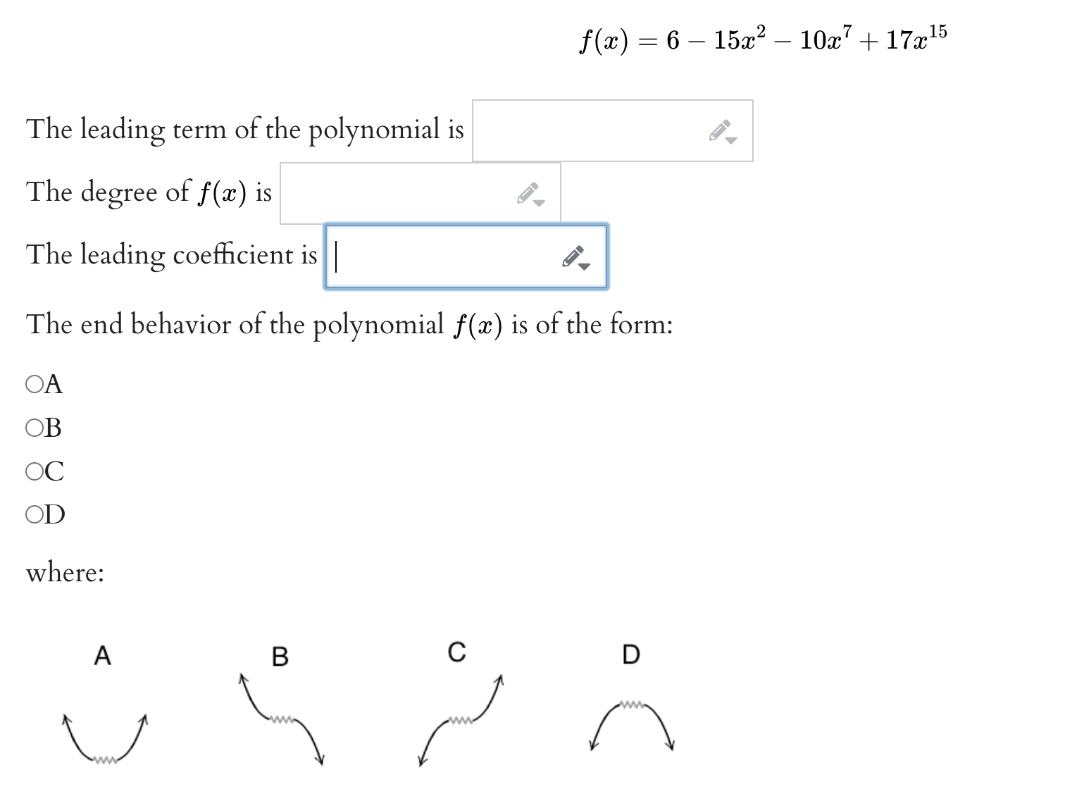 5 1 -10 -5 1 5 10 x -5 -10 Given the graph of