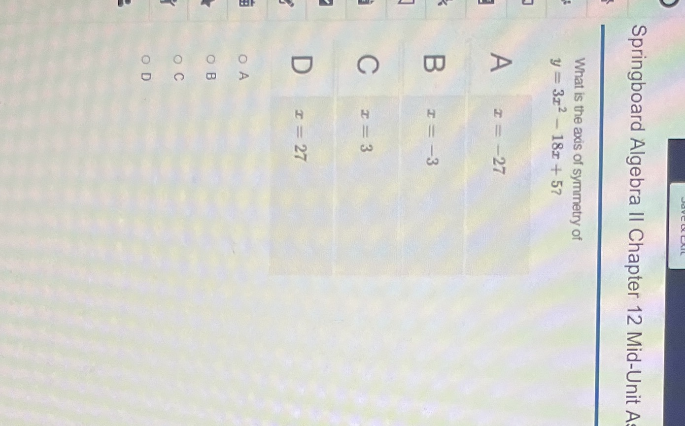 Can it hurry plz plz Springboard Algebra II