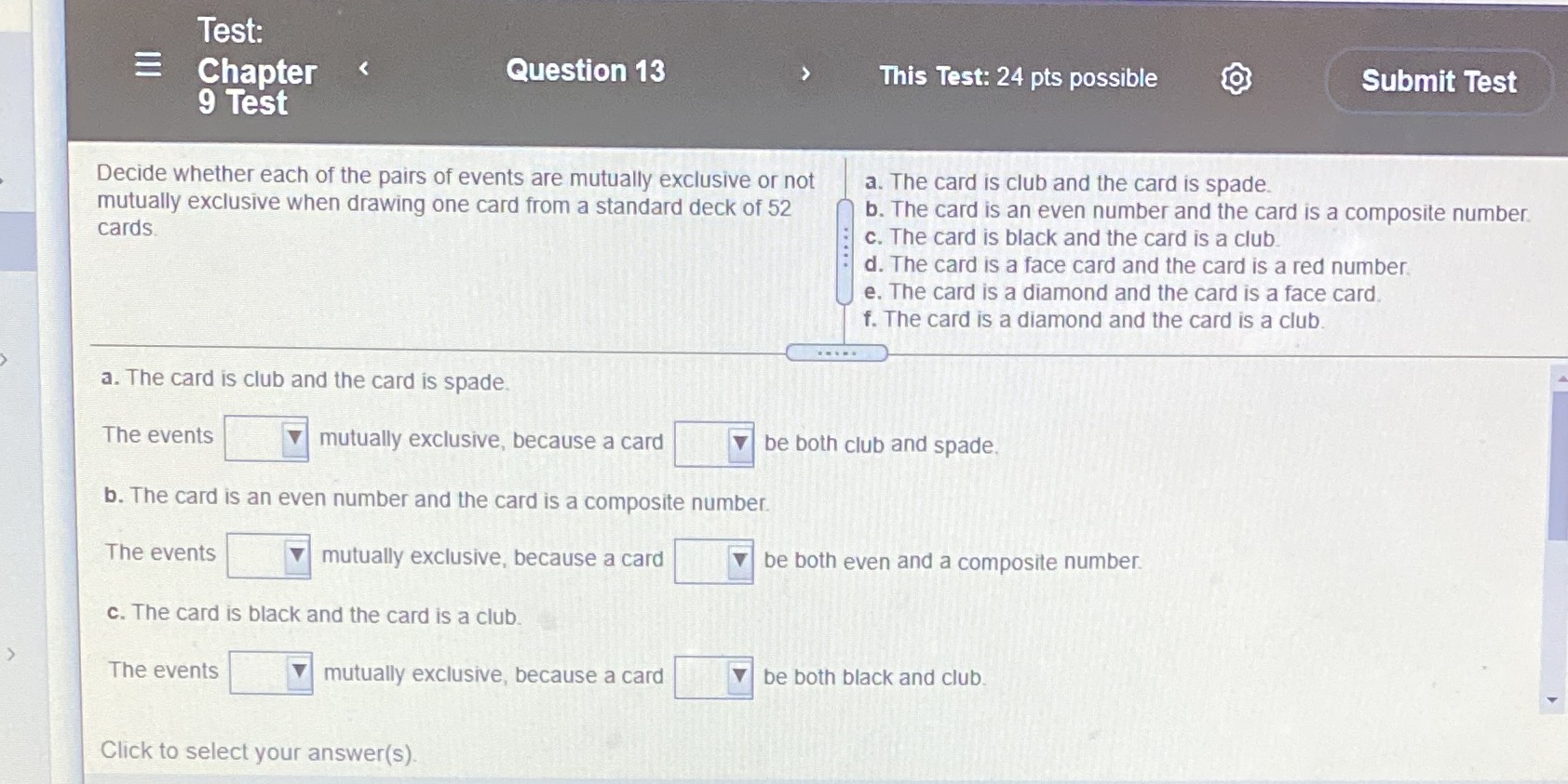 Question 13 This Test: 24 pts possible (CB Submit