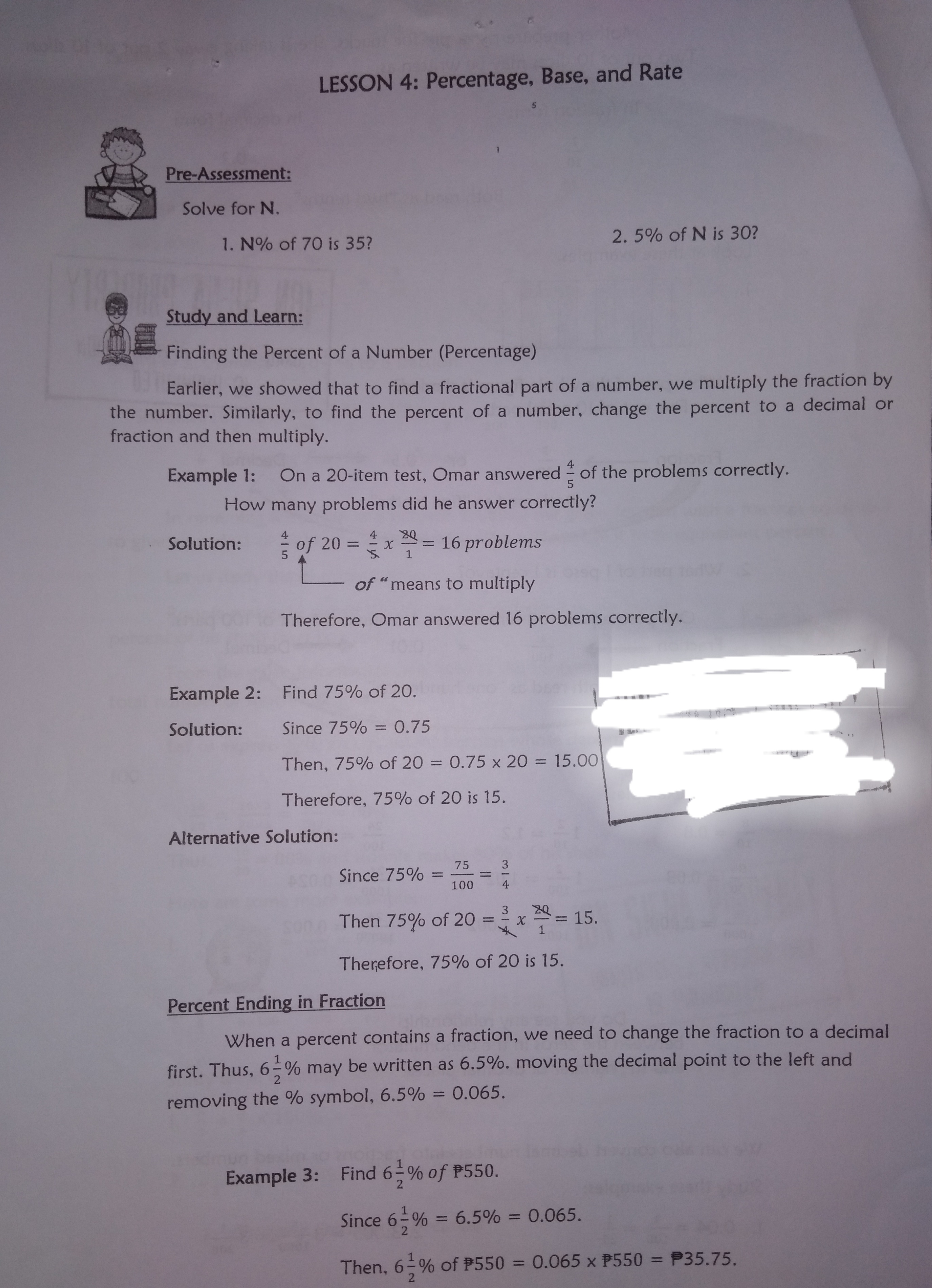 Exercises: MODULE 3 LINKING RATIO, RATE, AND