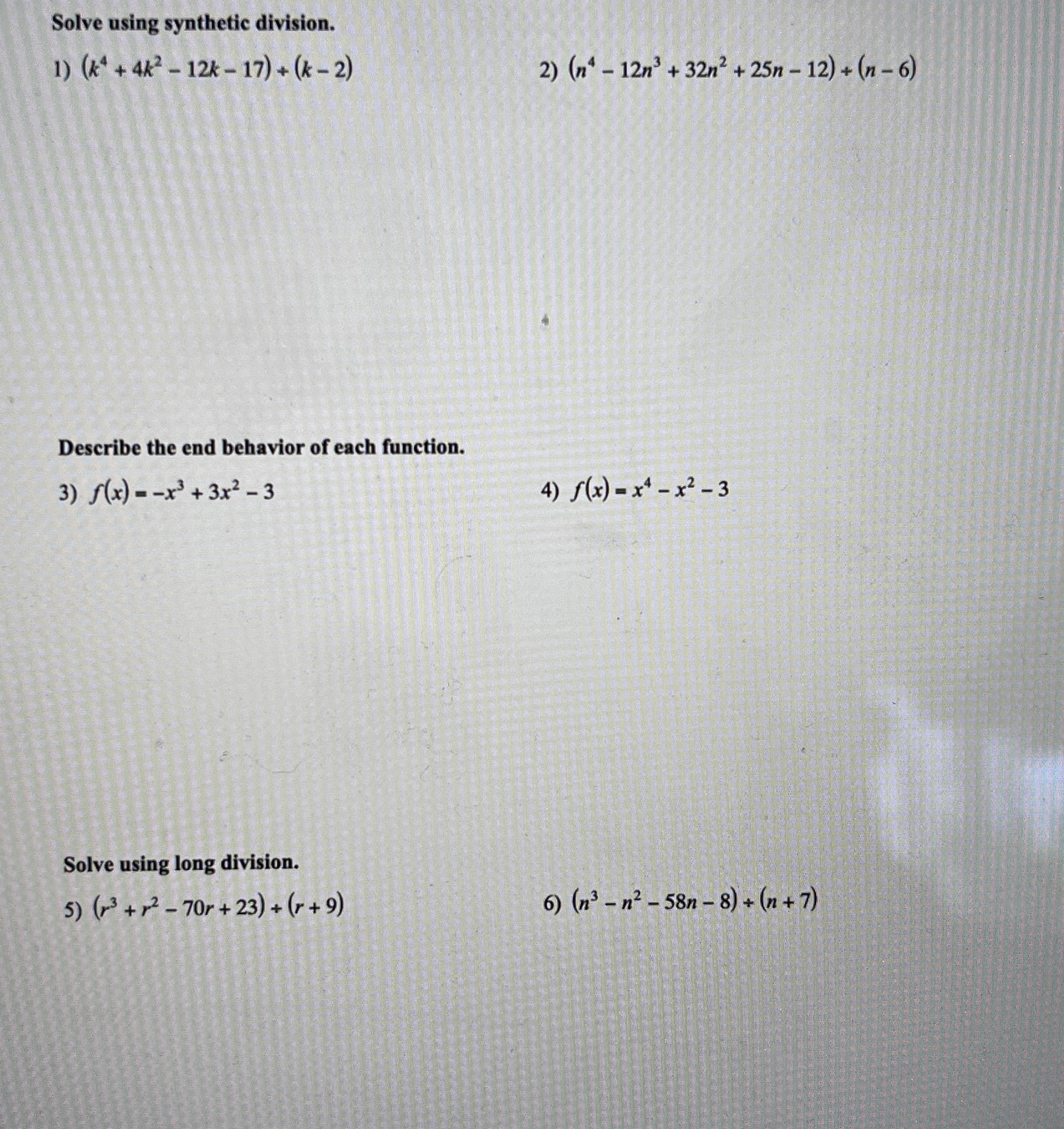 Hi! I need help solving these questions to make