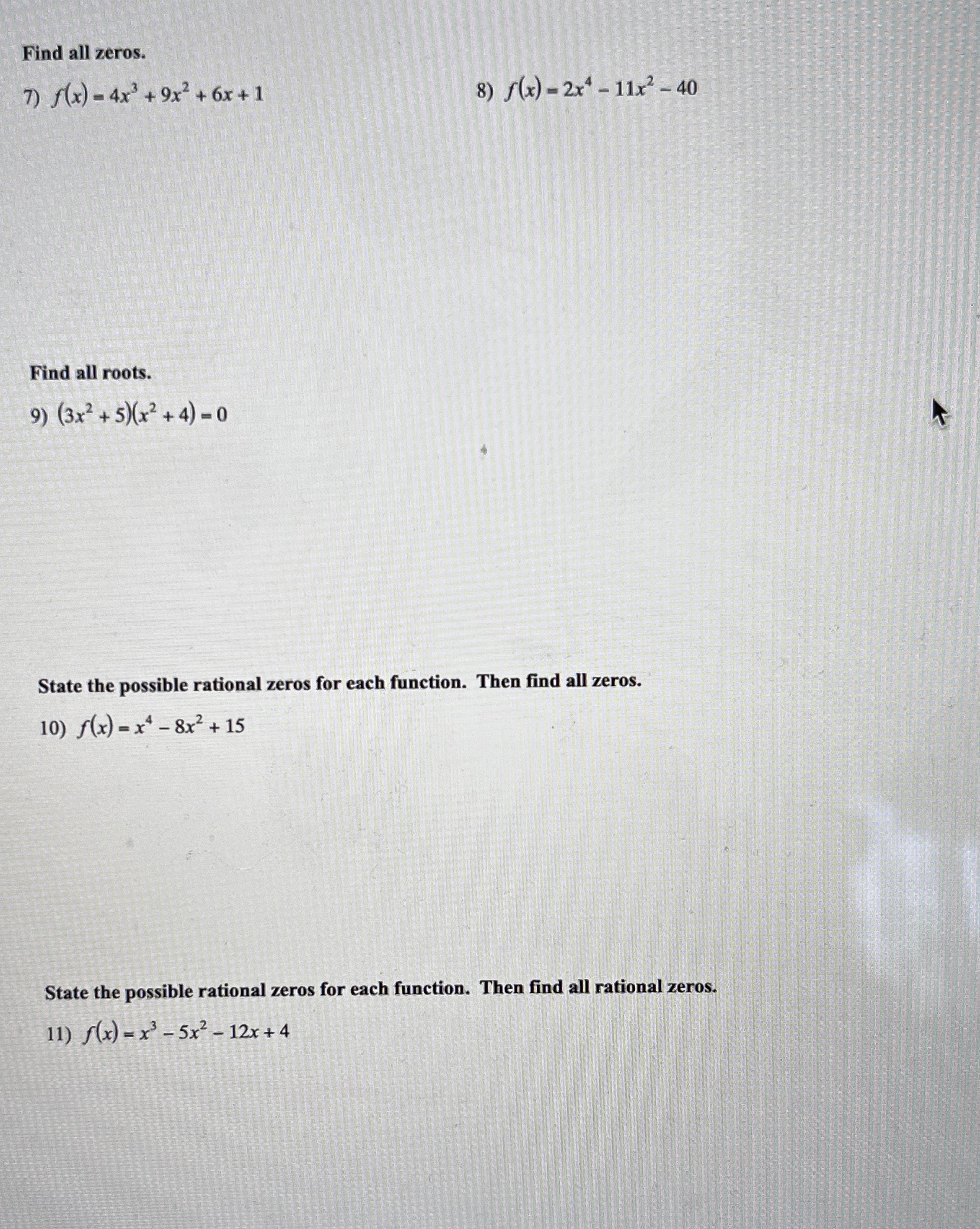 Hi! I need help solving these questions to make