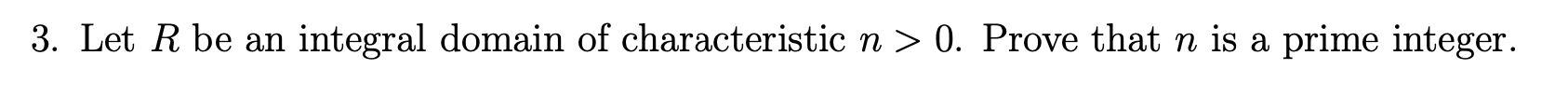 Please help on this abstract algebra problem.