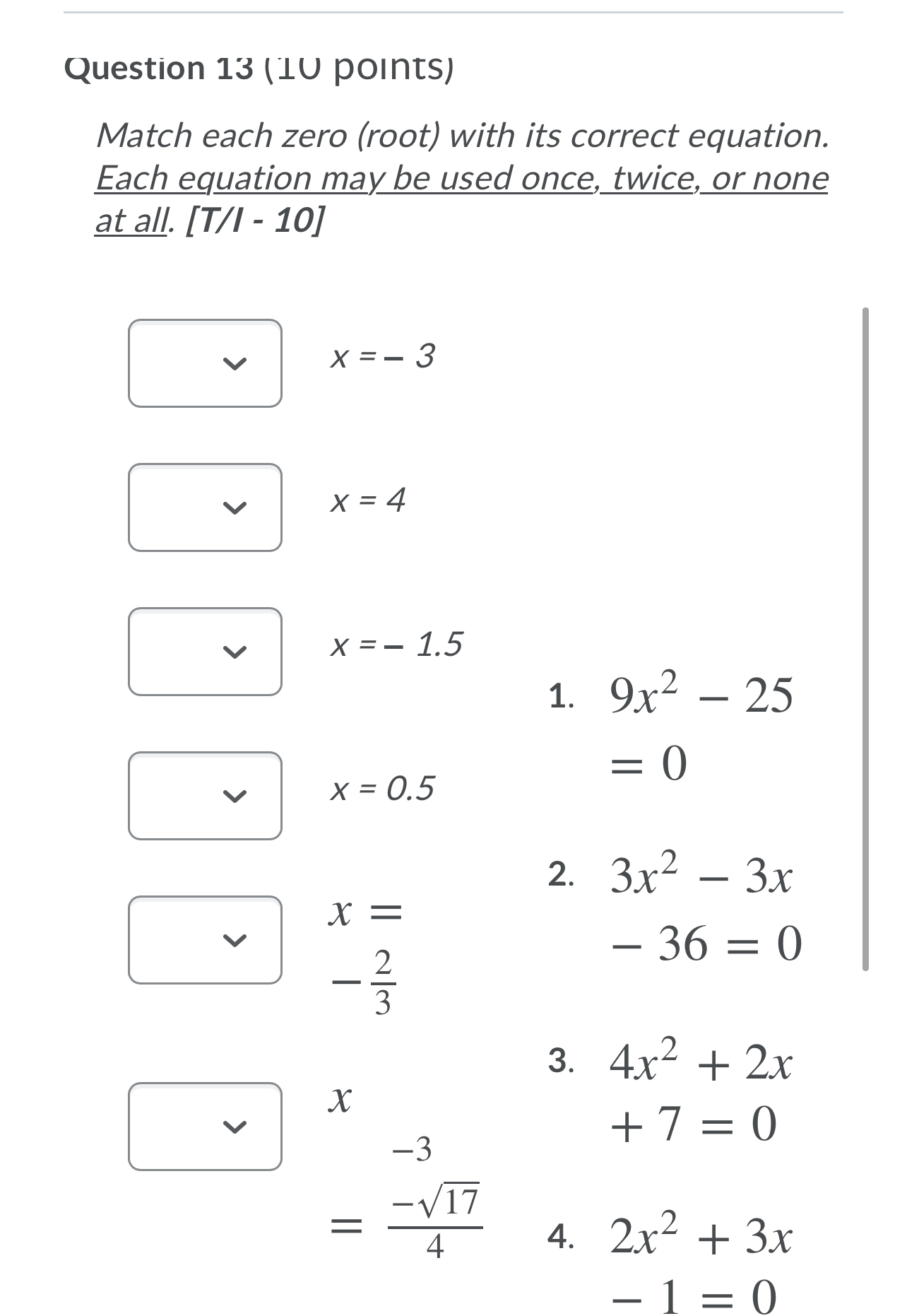 Question 14 (10 points) The population of a small