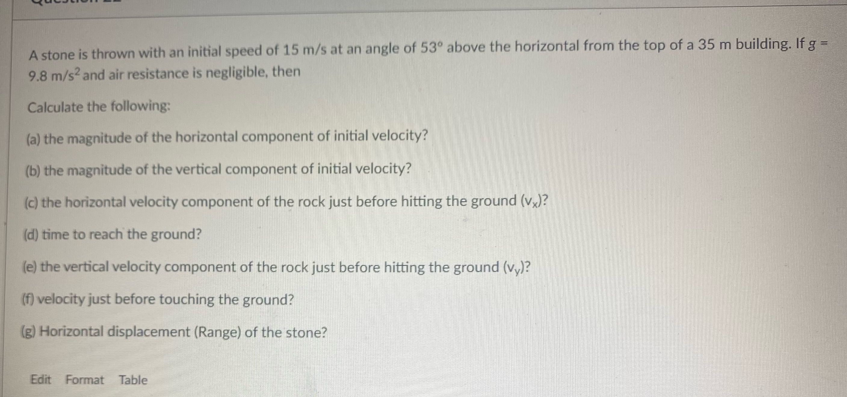 Please help with all of them!!!ASAP A stone is