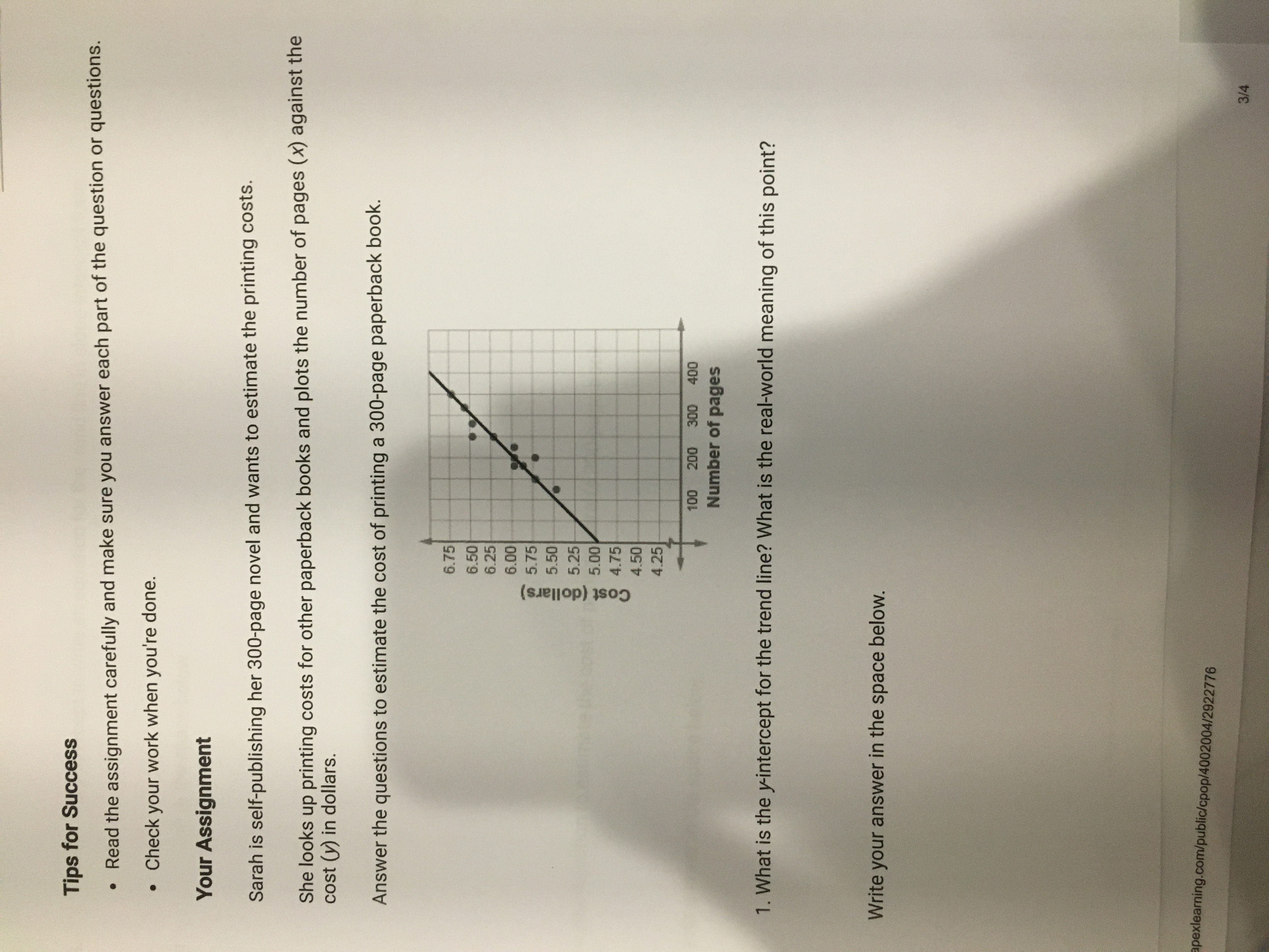 Use that graph to answer the following questions.