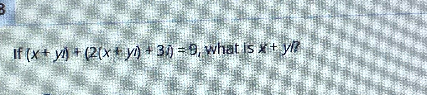 What is x + yl \f