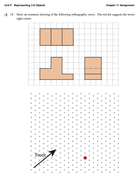 13 b. Front13 C. . FrontUnit F: Representing 3-D