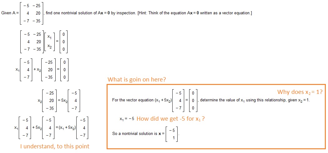 I am trying to follow an example problem so I can