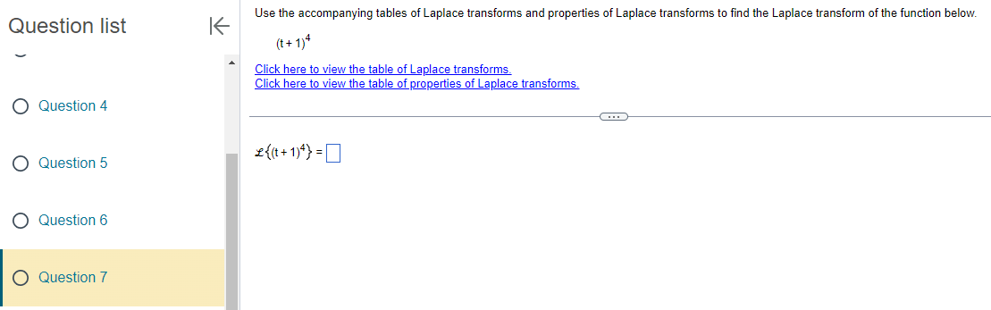 Determine the inverse Laplace transform of the