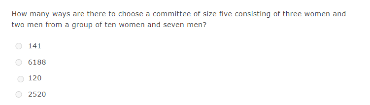 select the correct answer discrete maths How many