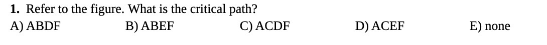 1. Refer to the figure. What is the critical