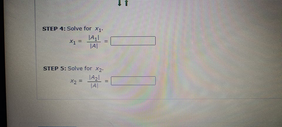 Use Cramer's Rule to solve (if possible) the