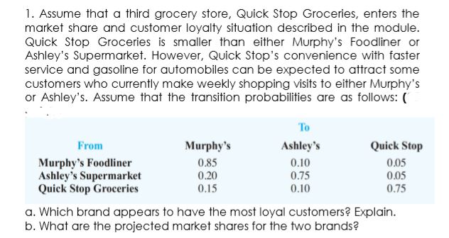 please help me answer the following in a step by