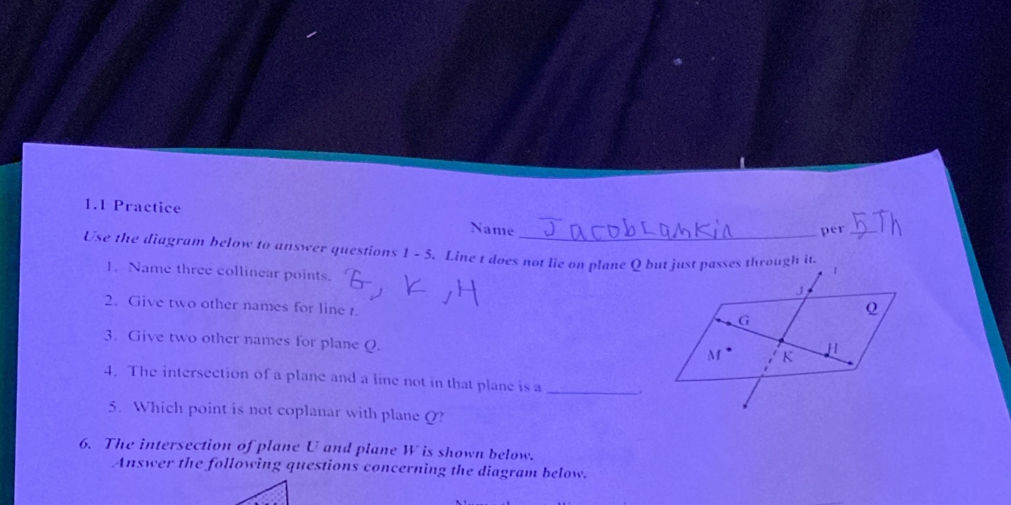 1.1 Practice JacobLAMKin per b Th Name Use the