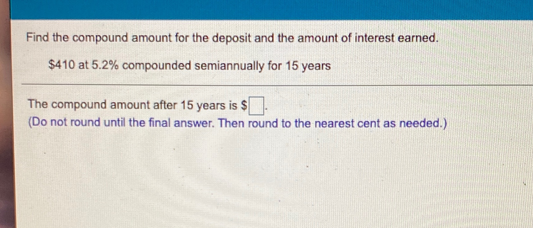 Question 3: Compound interestThanks so much! I