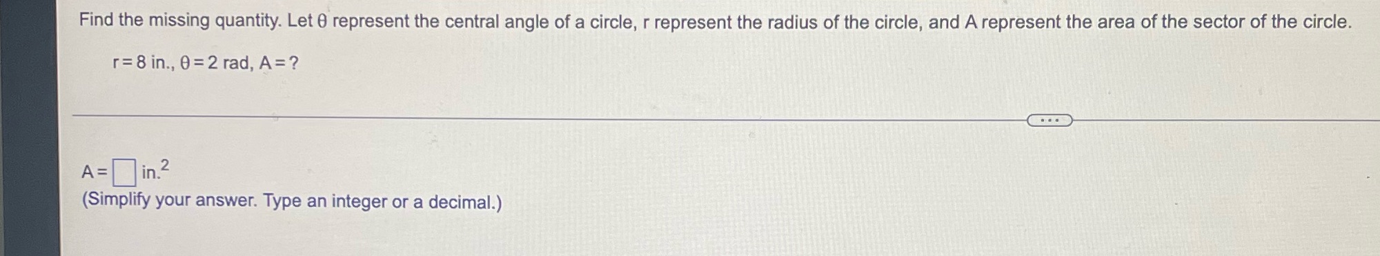 Find the missing quantity. Let 0 represent the