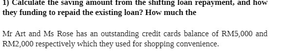 1) Calculate the saving amount from the shifting