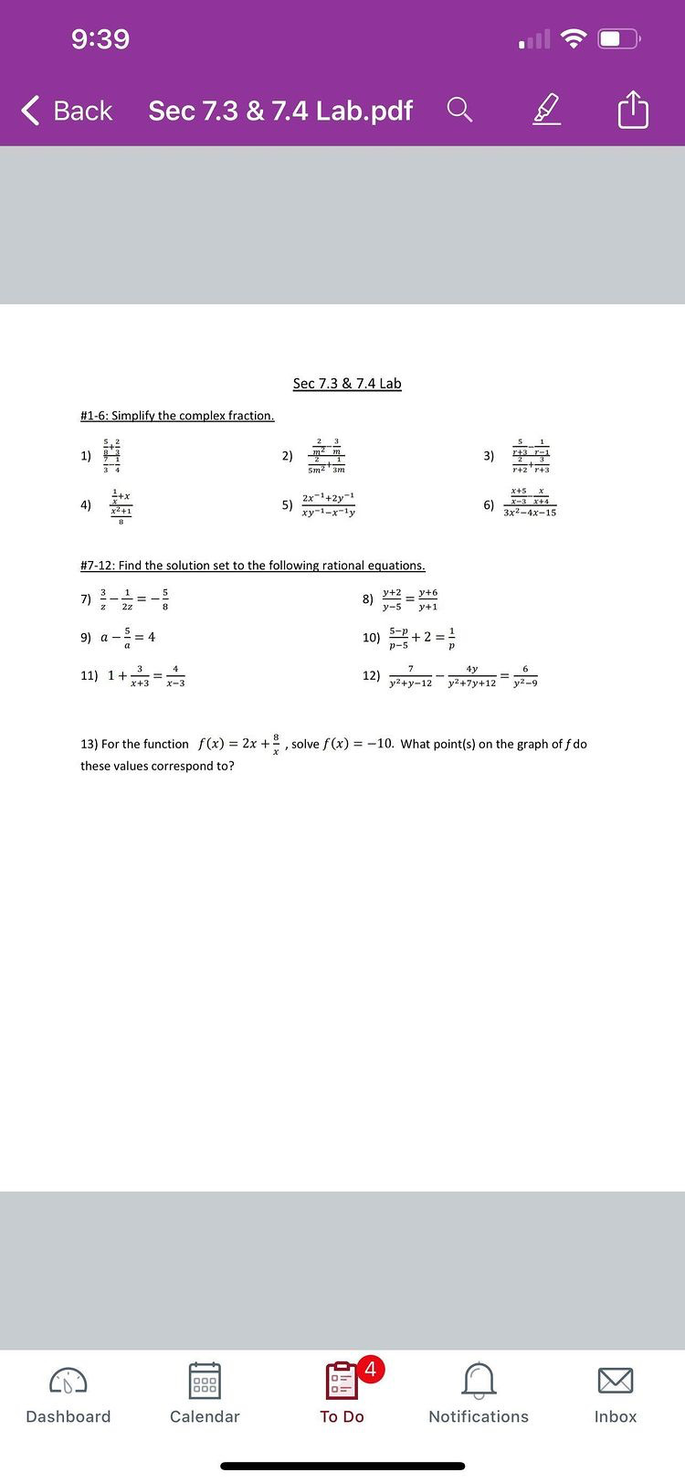 I need help 9:39 < Back Sec 7.3 & 7.4 Lab.pdf Q