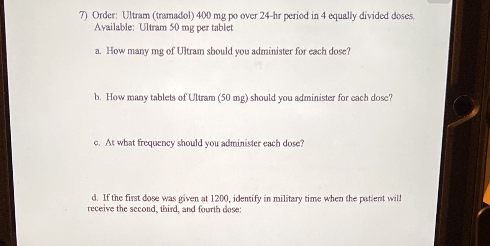 Please solve using dimensional analysis problem.