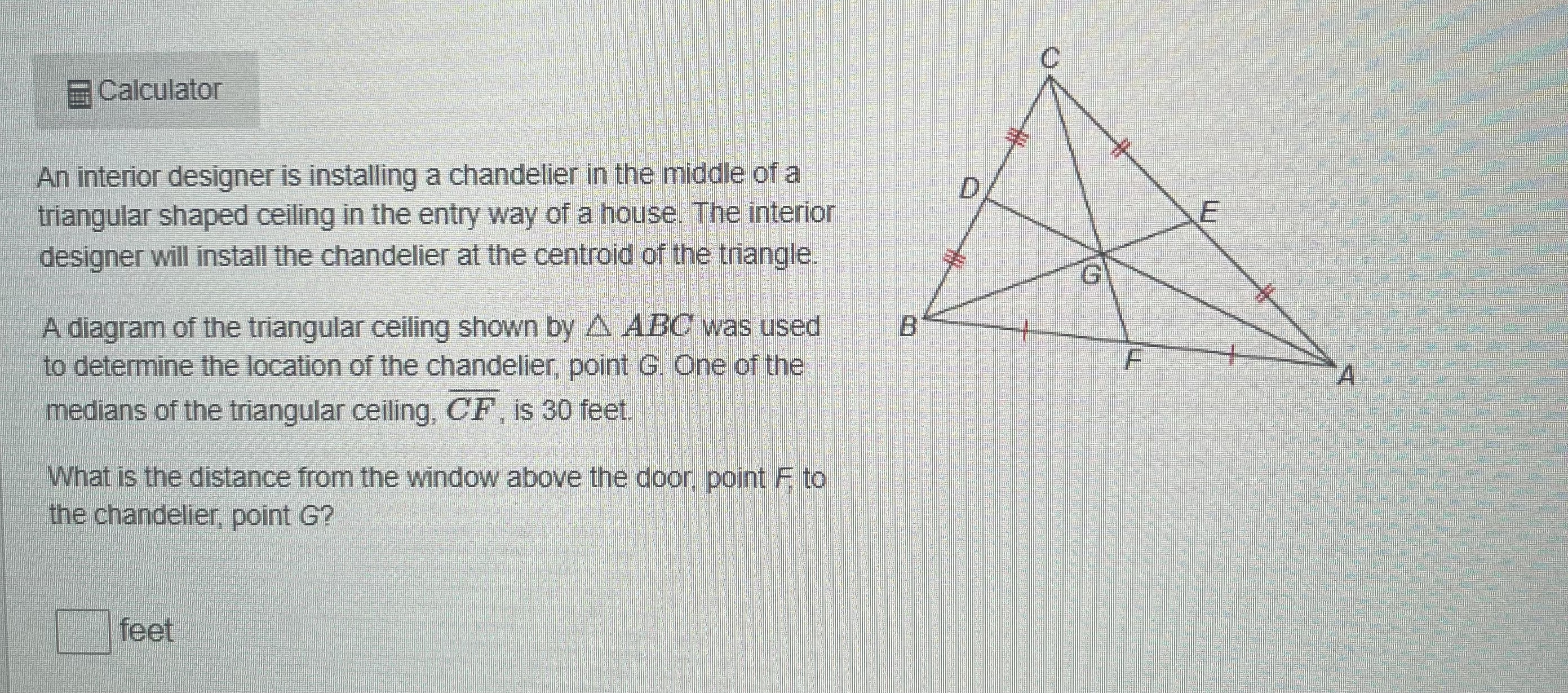 In parallelogram ABCD , diagonals AC and BD