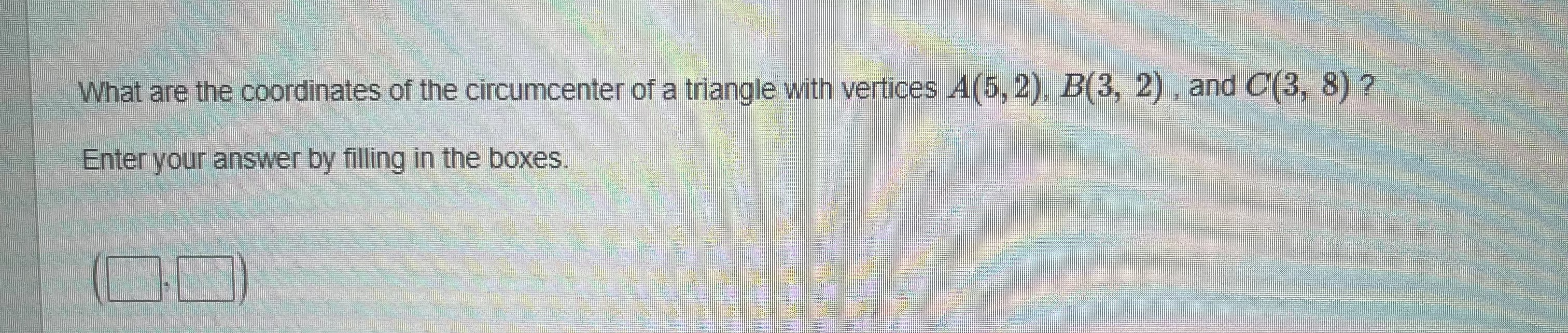 In parallelogram ABCD , diagonals AC and BD