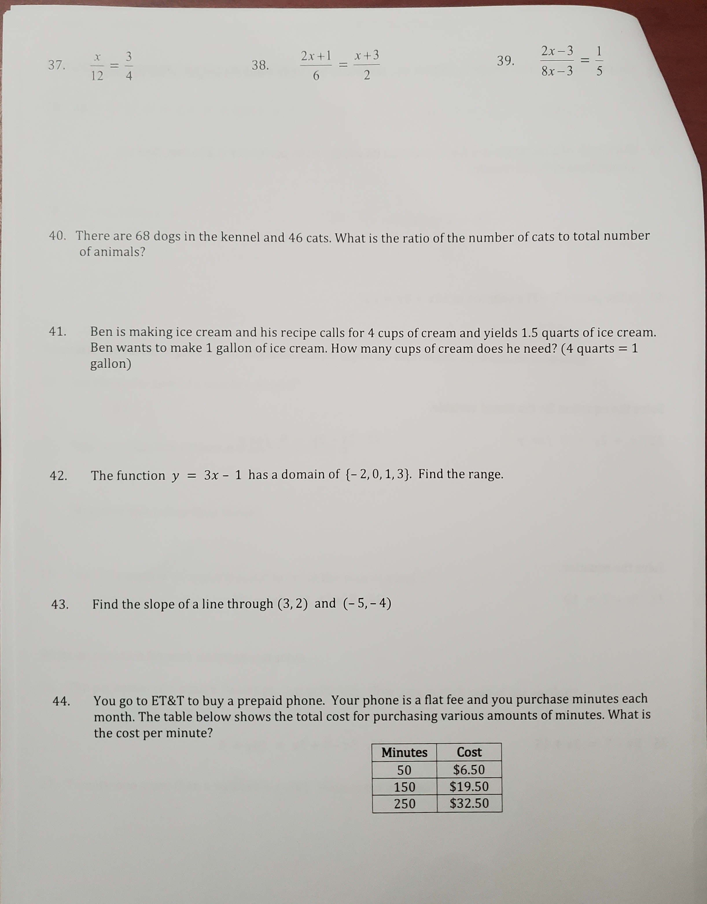 \fEvaluate the expression for the given value of